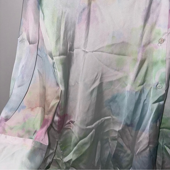 Zara tie dye silk button down shirt - Picture 7 of 7